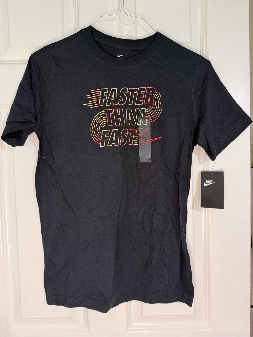 Nike Men’s Black Short-Sleeve 'Faster Than Fast' Graphic Tee